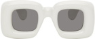 Loewe White Inflated Sunglasses
