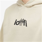 Lo-Fi Men's Plant Logo Hoodie in Sand