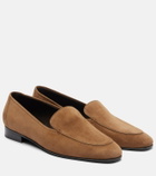 The Row Adam suede loafers
