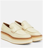 Clergerie - Bahati leather platform loafers