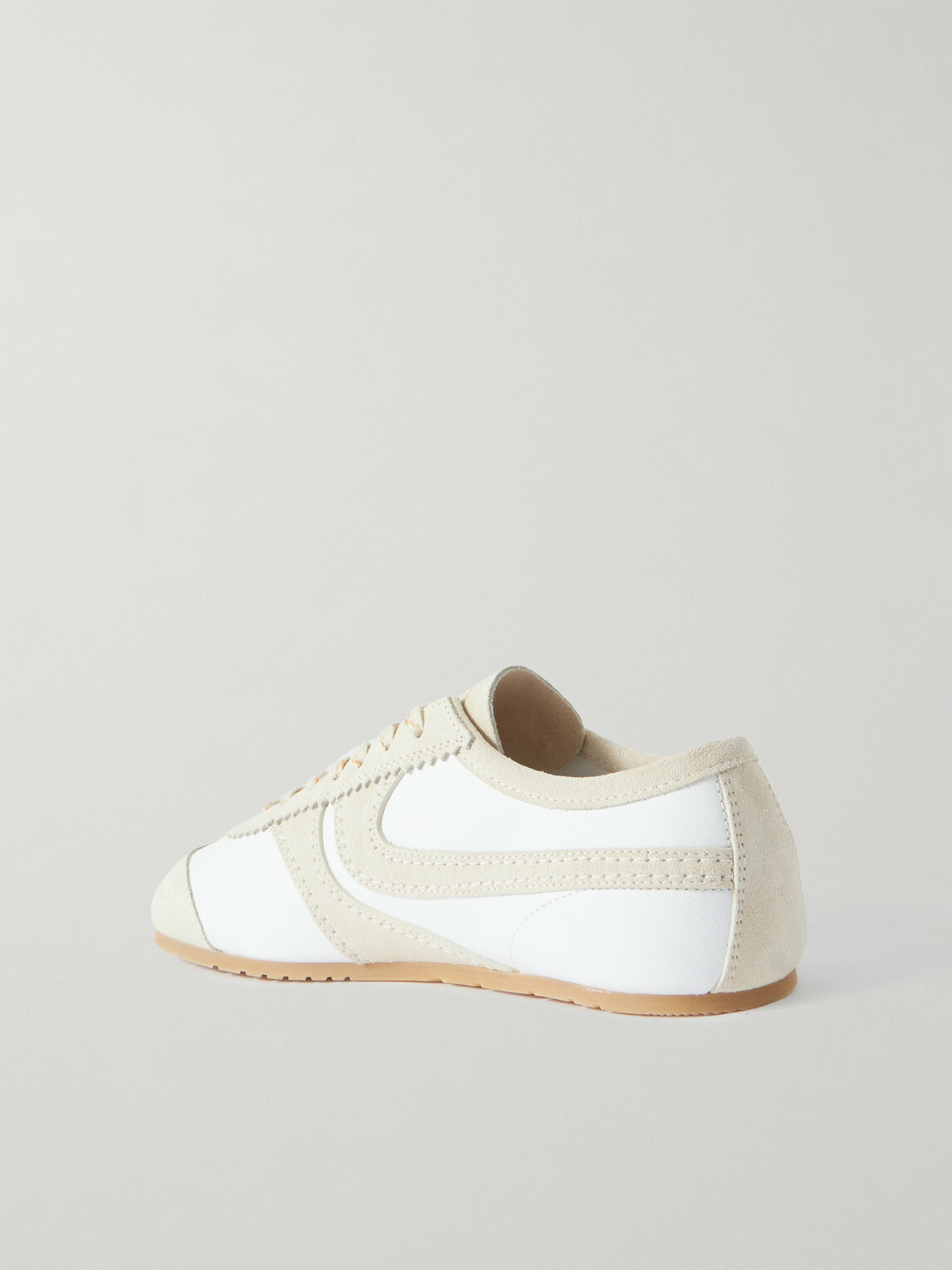 Dries Van Noten - Suede-Trimmed Leather Sneakers - White