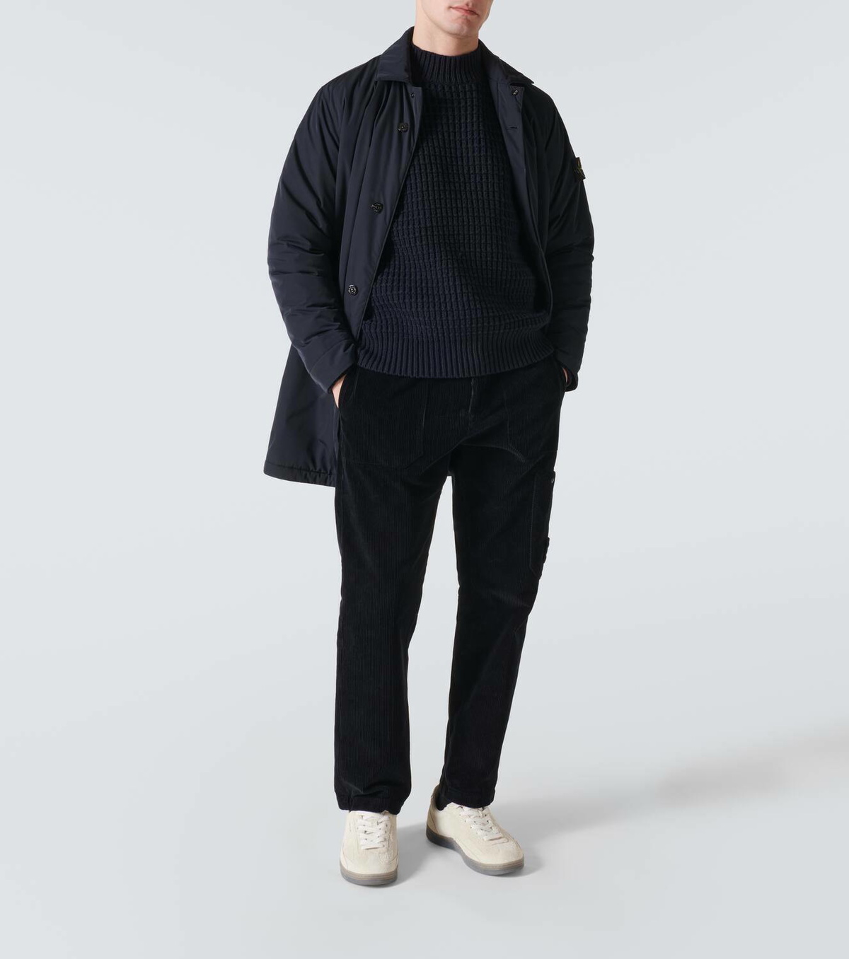 Stone Island Compass twill car coat