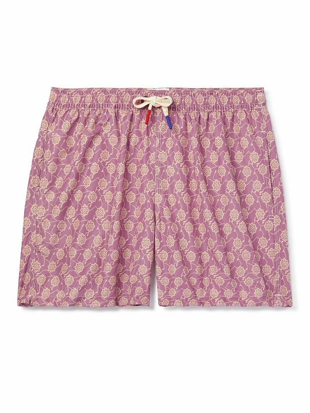Photo: Altea - Straight-Leg Mid-Length Floral-Print Swim Shorts - Pink