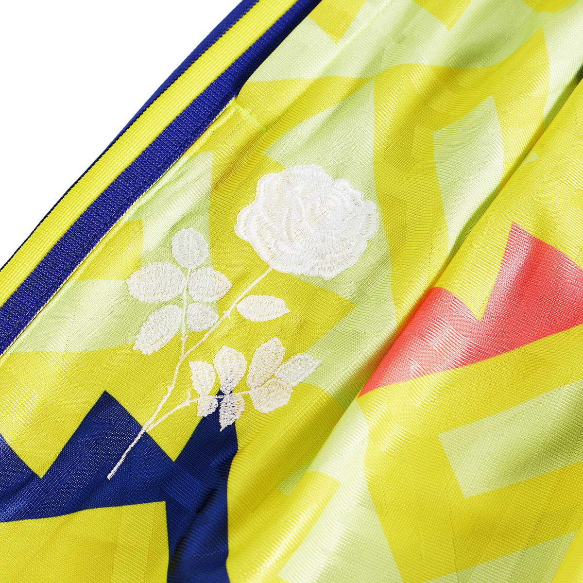 Adidas x Willy Chavarria Long Shorts in Solar Lemon/Pure Purple/Solar Turbo