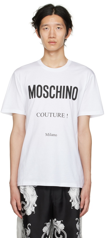 Photo: Moschino White Print T-Shirt