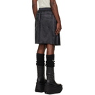 Rick Owens Moncler + Rick Owens Black Kilt Shorts