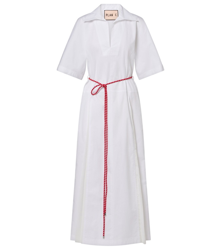 Photo: Plan C Cotton-blend shirt dress