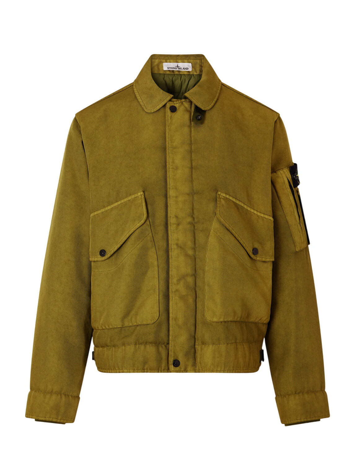 Stone Island Light Soft Shell SI Check Grid Bomber Jacket Stone Island