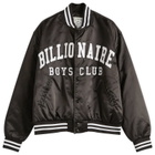 Billionaire Boys Club Men's College Satin Bomber Jacket in Black