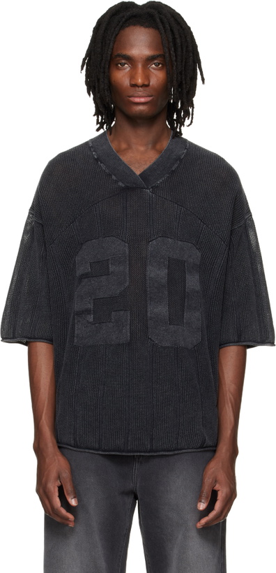 Photo: Represent Gray Knitted Varsity Jersey