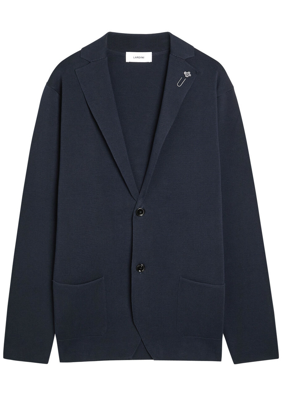 Lardini Cotton Cardigan Navy