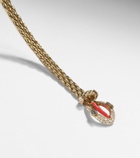 Yvonne Léon Python 9kt gold and enamel bracelet with diamonds