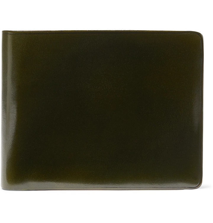 Photo: Il Bussetto - Polished-Leather Billfold Wallet - Green
