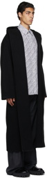 Balenciaga Black Cashmere Robe