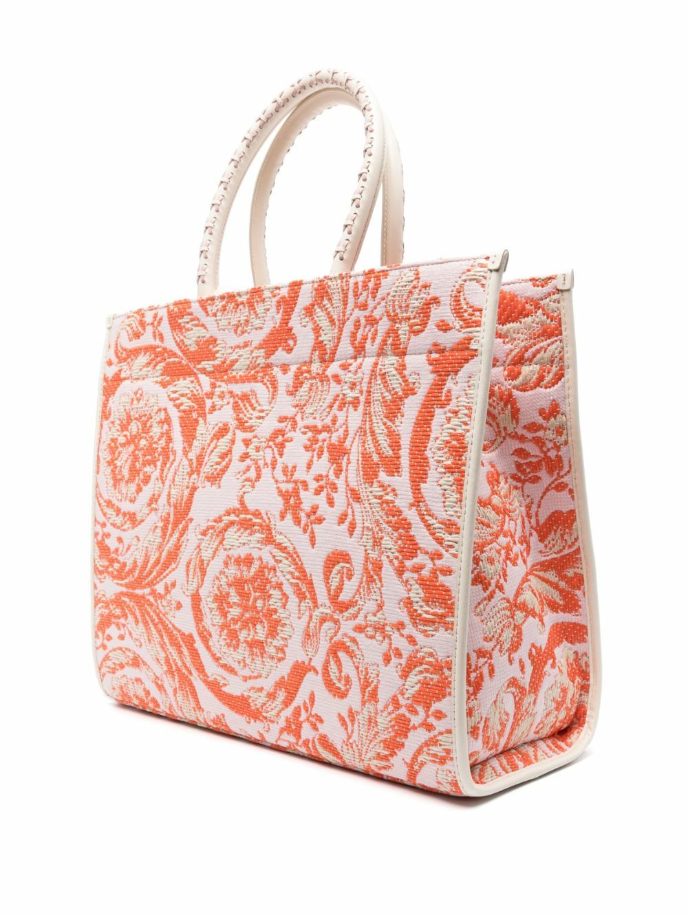 Versace Pink Barocco Jacquard Tote Bag Versace