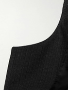 CELINE - Pinstriped Wool and Silk-Blend Gabardine Blazer - Gray