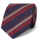 Gucci - 7.5cm Striped Silk and Wool-Blend Jacquard Tie - Blue