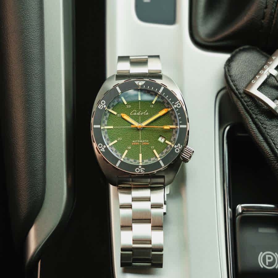Cadola Intrepid Automatic Green Dial Mens Watch CD-1012-77 Cadola