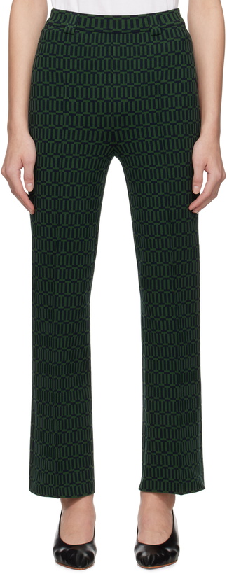 Photo: High Sport Green & Navy Charlie Trousers