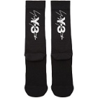 Y-3 Black Logo Tube Socks