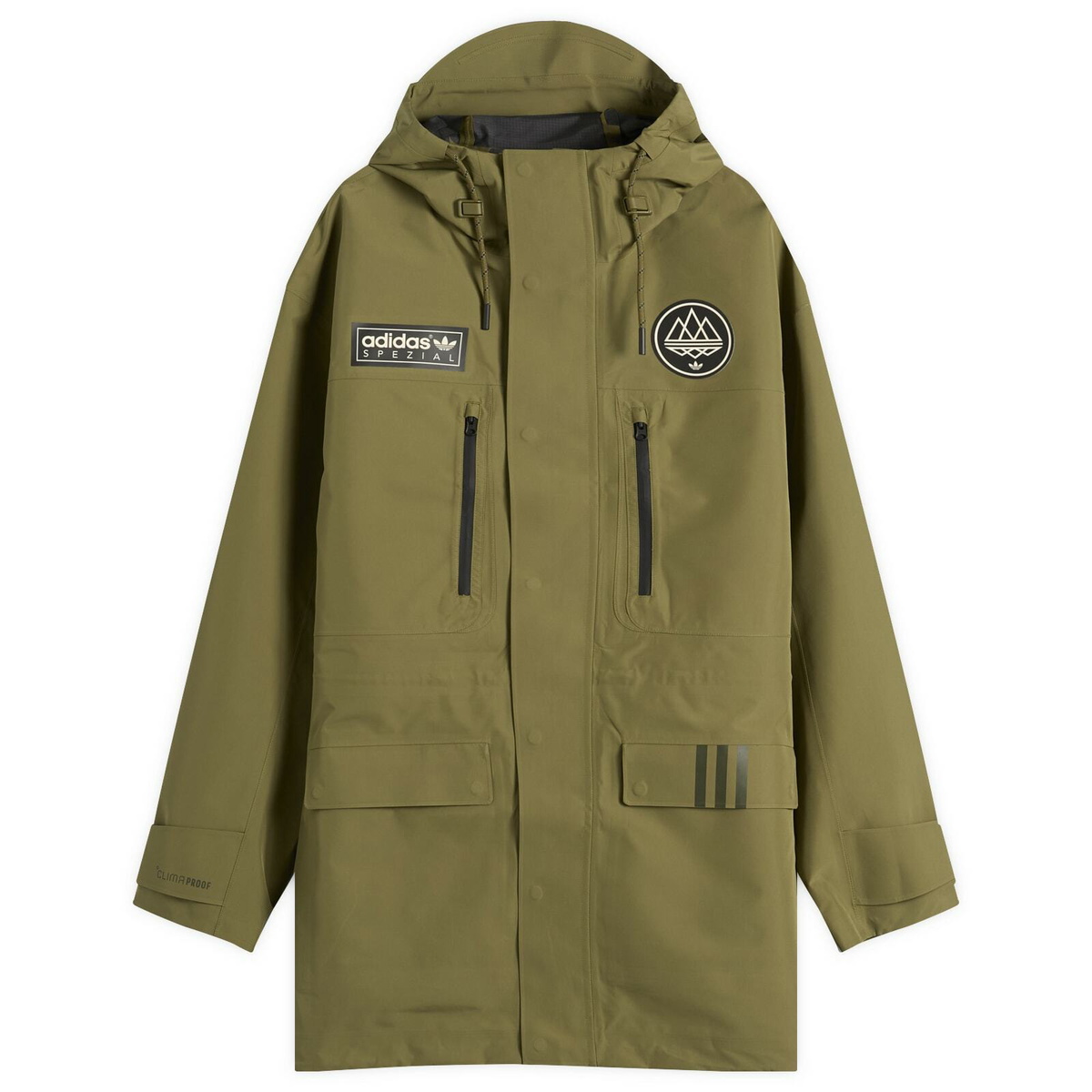 Adidas Men's SPZL Kearsley Parka Jacket in Pumpkin adidas