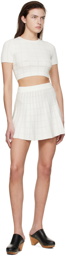 Solid & Striped White 'The Rosie' Mini Skirt