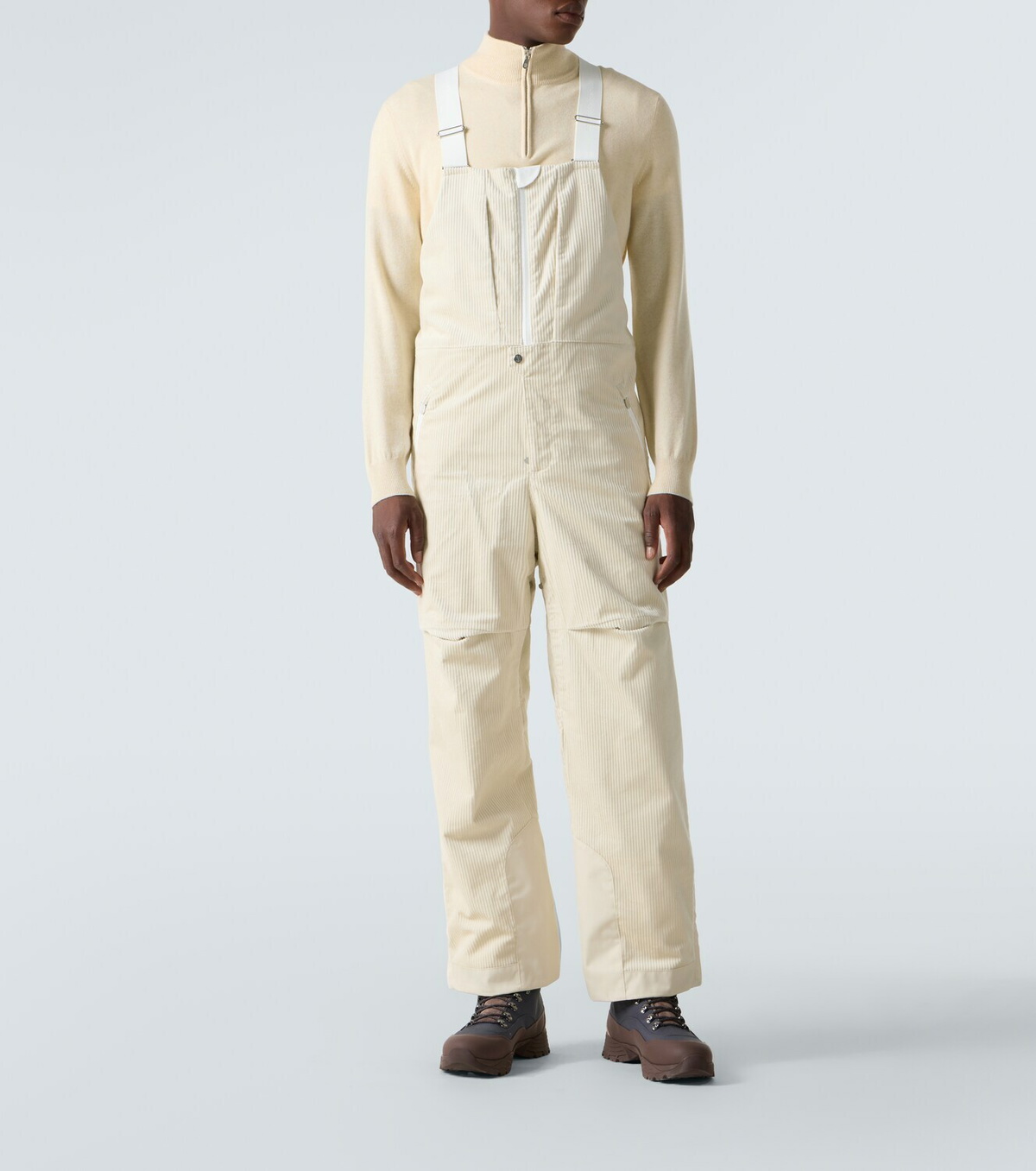 Brunello Cucinelli Cotton corduroy ski salopettes