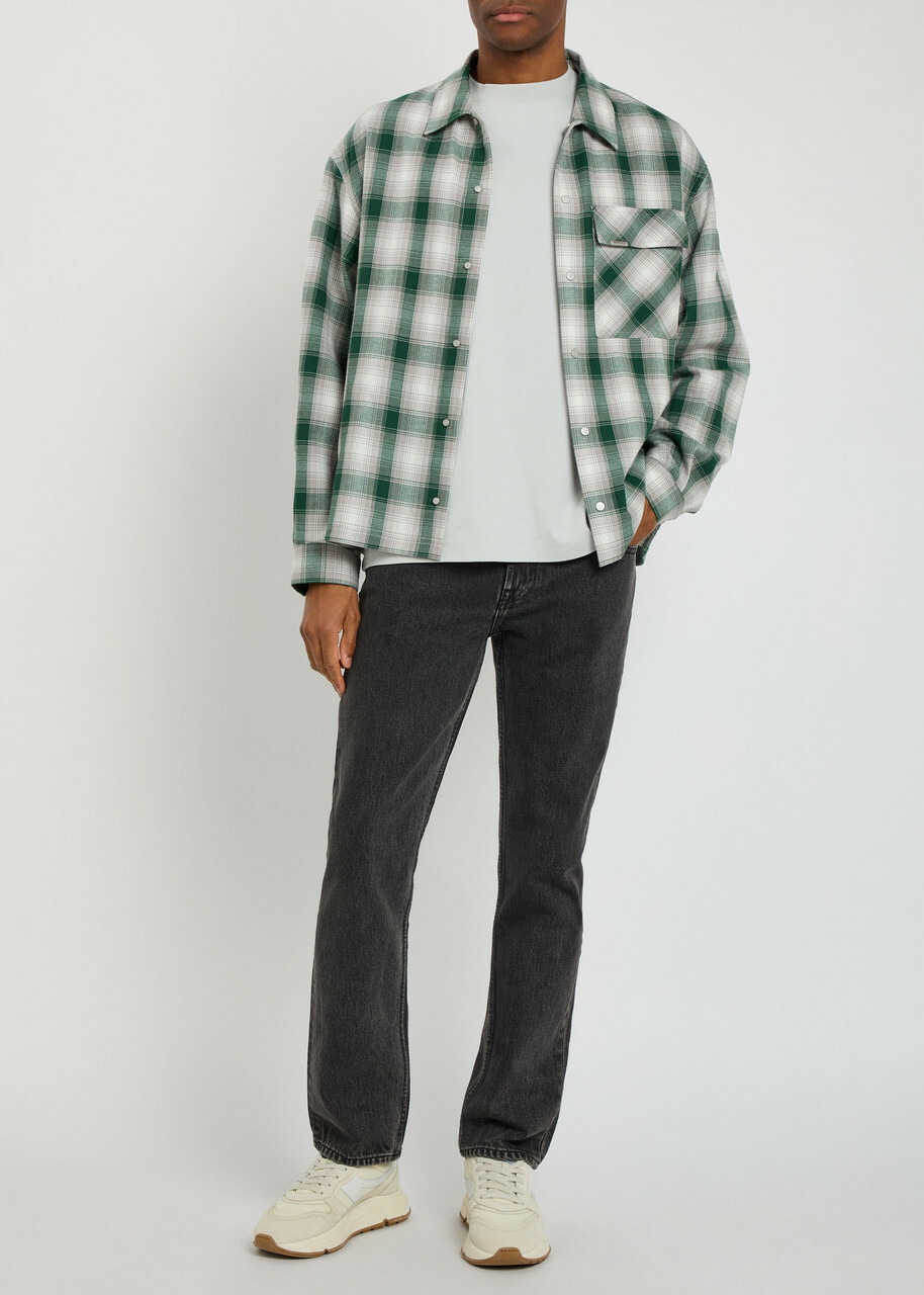 7 For All Mankind Modern Straight-leg Denim Jeans Black