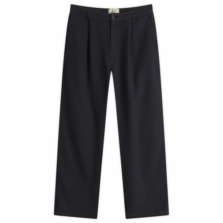 Photo: Folk Men's Wide Fit Trouser in Black Bedford Cord