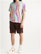 NIKE - Sportswear Logo-Embroidered Tie-Dyed Cotton-Jersey T-Shirt - Multi - M