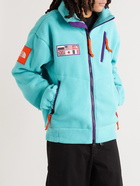 The North Face - TAE Logo-Appliquéd Shell-Trimmed Fleece Jacket - Blue