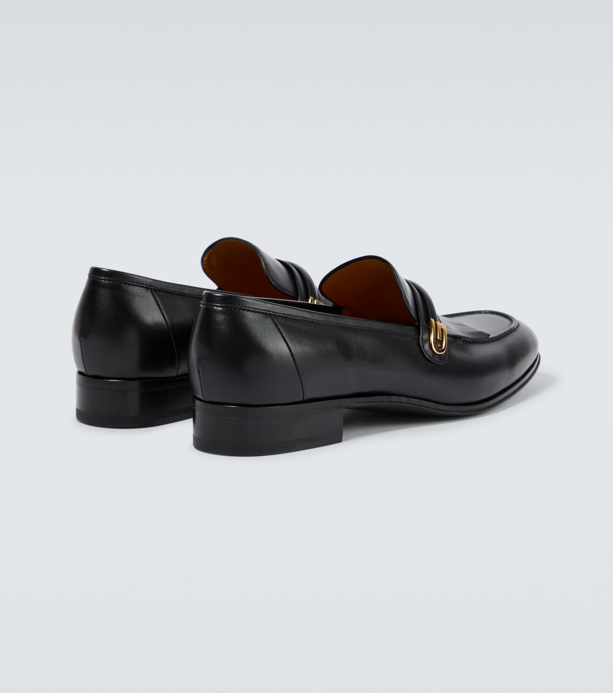 Men’s Gucci fringed leather loafers size 12.5 made in Italy Gucci M Loafer Leather Upper Casual Shoes for Men for sale  main image 4