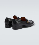 Gucci - Mirrored G fringed leather loafers