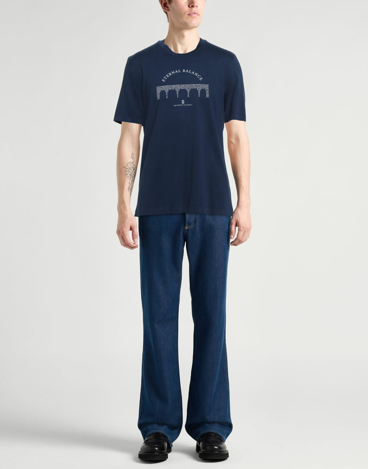 Brunello Cucinelli Mens T-shirt in Navy