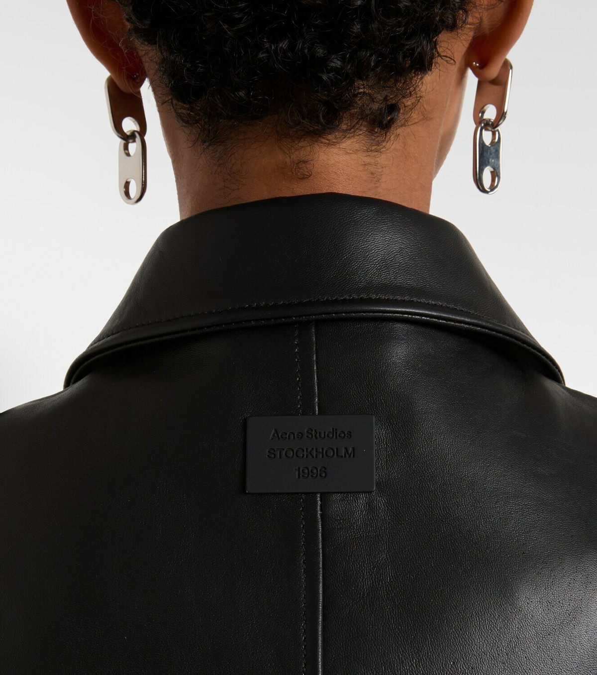 Acne Studios Oversized leather biker jacket