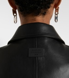 Acne Studios Oversized leather biker jacket