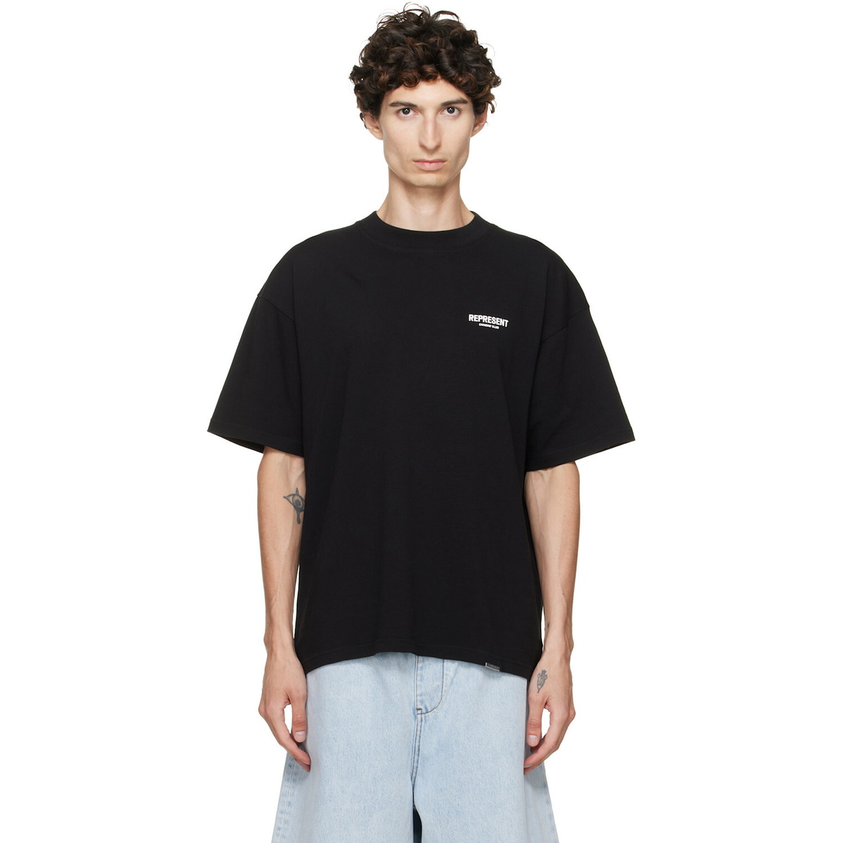 Represent Black Printed 'Owners Club' T-shirt
