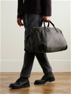 Bennett Winch - Commuter Leather-Trimmed Suede Holdall