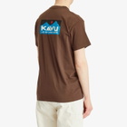 KAVU Men's Klear Above Etch Art T-Shirt in Walnut