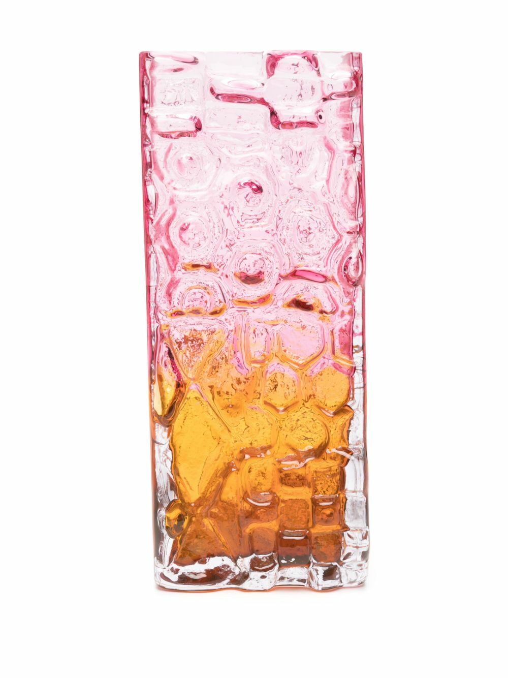 POLSPOTTEN Pink Relief Glass Vase