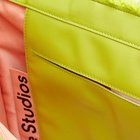 Acne Studios Men's Logo Towel Shopper Bag in Lime Green