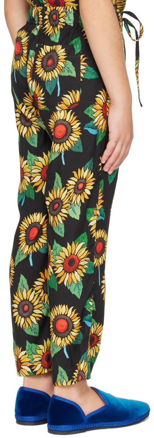 Endless Joy Kids Black Sunflower Lounge Pants Endless Joy