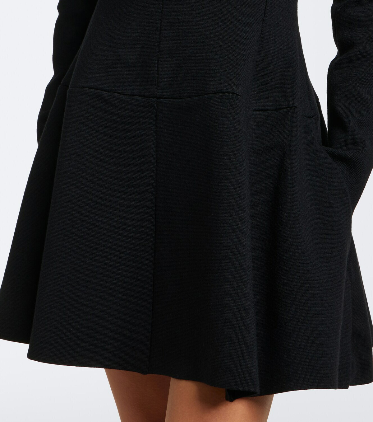 Toteme Pleated wool-blend minidress