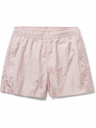 Onia - Straight-Leg Mid-Length Crinkled Swim Shorts - Pink