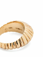 Lizzie Mandler Fine Jewelry 18K Yellow Gold Fluted Crescent Ring