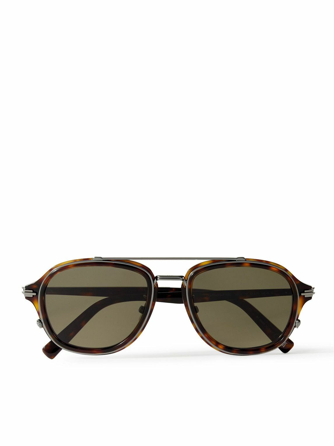 Dior Eyewear - DiorBlacksuit A4U Aviator-Style Tortoiseshell Acetate and Silver-Tone Sunglasses