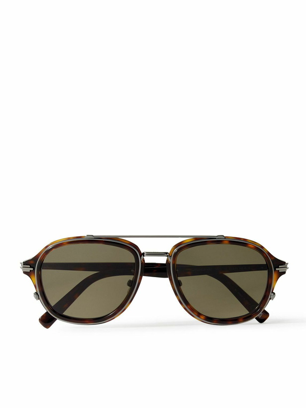 Photo: Dior Eyewear - DiorBlacksuit A4U Aviator-Style Tortoiseshell Acetate and Silver-Tone Sunglasses