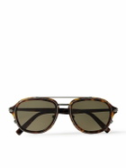 Dior Eyewear - DiorBlacksuit A4U Aviator-Style Tortoiseshell Acetate and Silver-Tone Sunglasses