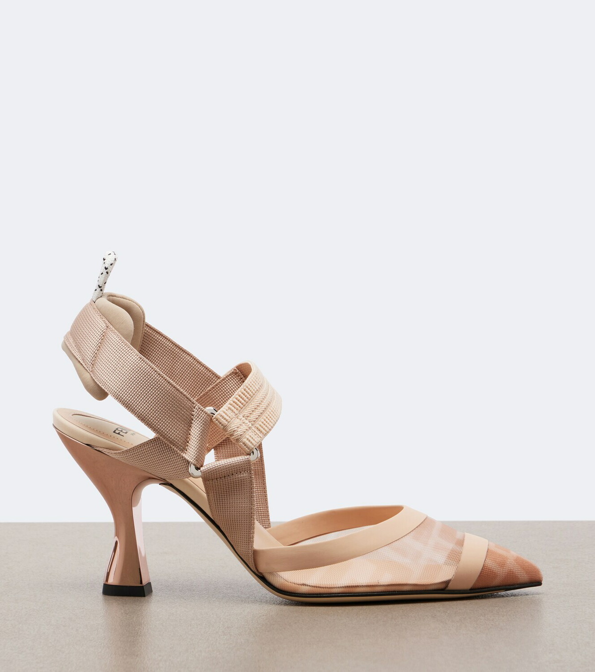 Fendi Colibrì mesh slingback pumps