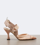 Fendi Colibrì mesh slingback pumps